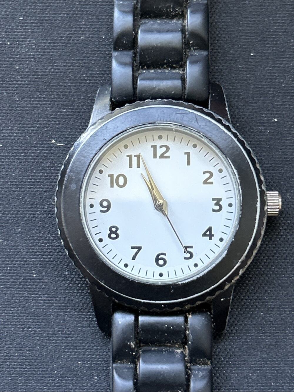 Black Case White Dial Women’s Quartz Watch